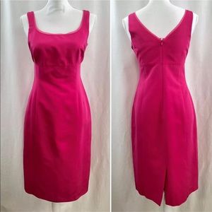 L.K. Bennett Shift Dress Fuschia Pink Knee Length